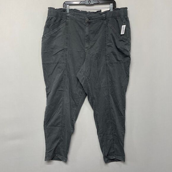 NWT Old Navy Women High Rise Utility Pants Size XXL 2XL Gray B328 -4 - Picture 14 of 16